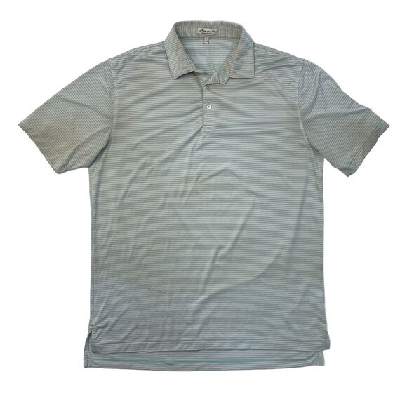 Peter Millar Other - Peter Millar Polo Shirt Mens L Large Blue Pink Performance Summer Comfort *READ
